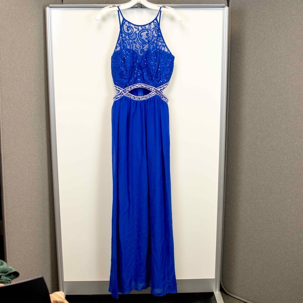 Sparkly Blue Prom Dress